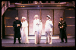 Actors Rex Smith (L), Rebecca Baxter (2L), Julie Kurnitz (C) & Rip Taylor (R) in scene fr. the National Tour of the Broadway revival of the musical "Anything Goes." (New Haven)