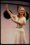 Actress Rebecca Baxter in scene fr. the National Tour of the Broadway revival of the musical "Anything Goes." (Boston)