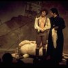 Actors (L-R) Mark Baker & Lewis J. Stadlen in scene fr. the Broadway revival of the musical "Candide." (New York)