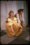 Actors Pamela Adams & Philip Charles MacKenzie in a scene fr. the Off-Broadway musical "The Contrast." (New York)