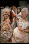 Actors (L-R) Connie Danese, Robert G. Denison, Patti Perkins & Elaine Kerr in a scene fr. the Off-Broadway musical "The Contrast." (New York)