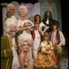 Actors (Front L-R) Grady Clarkson & Connie Danese, (Rear L-R) Ty McConnell, Elaine Kerr, Robert G. Denison, Patti Perkins, Pamela Adams, Gene Kelton & Philip Charles MacKenzie in a scene fr. the Off-Broadway musical "The Contrast." (New York)