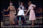 Actors (L-R) Portia Nelson, Paul Sorvino, Darlene Conley & Teri Ralston in a scene fr. the Broadway musical "The Baker's Wife." (New York)