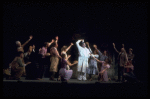 Actor Paul Sorvino (C) in a scene fr. the Broadway musical "The Baker's Wife." (New York)