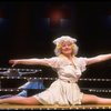 Actress Nancy E. Carroll in a scene fr. the Off-Broadway musical "Balancing Act." (New York)