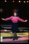 Actress Diane Fratantoni in a scene fr. the Off-Broadway musical "Balancing Act." (New York)