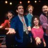 Actors (L-R) Christine Toy, Craig Wells, Suzanne Hevner, Diane Fratantoni & J. B. Adams in a scene fr. the Off-Broadway musical "Balancing Act." (New York)