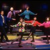 Actors (L-R) Craig Wells, J. B. Adams, Nancy E. Carroll, Suzanne Hevner, Christine Toy & Diane Fratantoni in a scene fr. the Off-Broadway musical "Balancing Act." (New York)