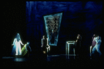 Scene fr. the Brooklyn Academy of Music (BAM) production of the theater piece "The Black Rider." (Brooklyn)