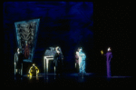 Scene fr. the Brooklyn Academy of Music (BAM) production of the theater piece "The Black Rider." (Brooklyn)