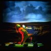Scene fr. the Brooklyn Academy of Music (BAM) production of the theater piece "The Black Rider." (Brooklyn)