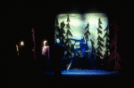 Scene fr. the Brooklyn Academy of Music (BAM) production of the theater piece "The Black Rider." (Brooklyn)