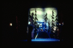 Scene fr. the Brooklyn Academy of Music (BAM) production of the theater piece "The Black Rider." (Brooklyn)