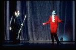 Scene fr. the Brooklyn Academy of Music (BAM) production of the theater piece "The Black Rider." (Brooklyn)