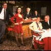 Actors (L-R) Nick Wyman, Karen Valentine, Vincent Gardenia, Larry Storch & Philip Bosco in a scene fr. the Off-Broadway play "Breaking Legs." (New York)