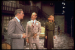 Actors (L-R) Elliott Reid, Paxton Whitehead & Carol Channing in a scene fr. the Broadway play "The Bed Before Yesterday." (New York)