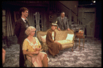 Actors (L-R) Henry Dibling, Caroline McWilliams, Carol Channing & Elliott Reid in a scene fr. the Broadway play "The Bed Before Yesterday." (New York)