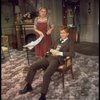 Actors Henry Dibling & Barbara Lester in a scene fr. the Broadway play "The Bed Before Yesterday." (New York)