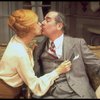 Actors Elliott Reid & Carol Channing in a scene fr. the Broadway play "The Bed Before Yesterday." (New York)