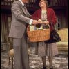 Actors Elliott Reid & Barbara Lester in a scene fr. the Broadway play "The Bed Before Yesterday." (New York)