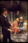 Actors (L-R) Barry Vigon, Carol Channing, Elliott Reid & Caroline McWilliams in a scene fr. the Broadway play "The Bed Before Yesterday." (New York)
