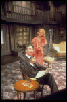 Actors Elliott Reid & Carol Channing in a scene fr. the Broadway play "The Bed Before Yesterday." (New York)
