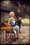 Actors Barry Vigon & Caroline McWilliams in a scene fr. the Broadway play "The Bed Before Yesterday." (New York)