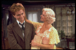 Actors Henry Dibling & Caroline McWilliams in a scene fr. the Broadway play "The Bed Before Yesterday." (New York)