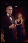 Actors (L-R) Dennis Patrick & Elizabeth Hubbard in a scene fr. the Broadway play "Children! Children!" (New York)