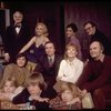Actress Gwen Verdon (seated 2R) w. the cast & crew fr. the Broadway play "Children! Children!" (New York)