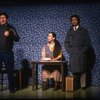 Scene fr. the Brooklyn Academy of Music (BAM) production of the theater piece "Atlas." (Brooklyn)