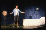 Scene fr. the Brooklyn Academy of Music (BAM) production of the theater piece "Atlas." (Brooklyn)