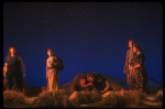 Scene fr. the Brooklyn Academy of Music (BAM) production of the theater piece "Atlas." (Brooklyn)