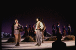 Scene fr. the Brooklyn Academy of Music (BAM) production of the theater piece "Atlas." (Brooklyn)