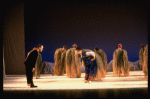 Scene fr. the Brooklyn Academy of Music (BAM) production of the theater piece "Atlas." (Brooklyn)