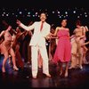 Actors (Front L-R) Larry Marshall & Julia Lema in a scene fr. the pre-Broadway production of the musical "A Broadway Musical."