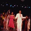 Actors Larry Marshall & Julia Lema in a scene fr. the pre-Broadway production of the musical "A Broadway Musical."