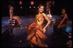 Actress Julia Lema (C) in a scene fr. the pre-Broadway production of the musical "A Broadway Musical."