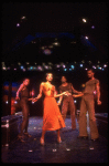 Actress Julia Lema (C) in a scene fr. the pre-Broadway production of the musical "A Broadway Musical."
