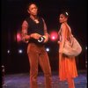 Actors Ron Ferrell & Julia Lema in a scene fr. the pre-Broadway production of the musical "A Broadway Musical."