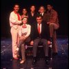 Actors (Back L-R) Larry Marshall, Julia Lema, Ron Ferrell, Gwyda Donhowe & Larry Riley, (Front L-R) Helen Gallagher & Julius LaRosa in a scene fr. the pre-Broadway production of the musical "A Broadway Musical."