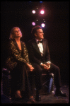 Actors Gwyda Donhowe & Julius LaRosa in a scene fr. the pre-Broadway production of the musical "A Broadway Musical."