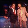 Actors (L-R) Julius LaRosa & Ron Ferrell in a scene fr. the pre-Broadway production of the musical "A Broadway Musical."