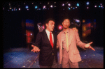 Actors (L-R) Julius LaRosa & Ron Ferrell in a scene fr. the pre-Broadway production of the musical "A Broadway Musical."