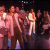 Actors (L-2L) Helen Gallagher & Ron Ferrell in a scene fr. the pre-Broadway production of the musical "A Broadway Musical."