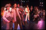 Actors (L-2L) Helen Gallagher & Ron Ferrell in a scene fr. the pre-Broadway production of the musical "A Broadway Musical."
