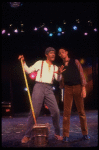 Actors (L-R) Larry Marshall & Ron Ferrell in a scene fr. the pre-Broadway production of the musical "A Broadway Musical."