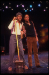 Actors (L-R) Larry Marshall & Ron Ferrell in a scene fr. the pre-Broadway production of the musical "A Broadway Musical."
