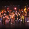 Actors (Front L-R) Gwyda Donhowe, Alan Weeks, Julius LaRosa, Ron Ferrell, Larry Riley, Dom Guastafero & Helen Gallagher in a scene fr. the pre-Broadway production of the musical "A Broadway Musical."