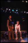 Actors Helen Gallagher & Ron Ferrell in a scene fr. the pre-Broadway production of the musical "A Broadway Musical."